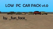 Low PC Car Pack v1.0  миниатюра 1