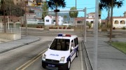 Ford Transit Connect Turkish Police para GTA San Andreas miniatura 1
