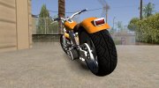 GTA V Western Motorcycle Wolfsbane V1 для GTA San Andreas миниатюра 2