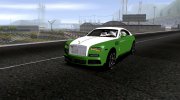 Rolls-Royce Wraith для GTA San Andreas миниатюра 1
