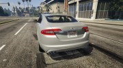 2010 Jaguar XFR 1.1 для GTA 5 миниатюра 4