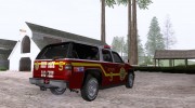 Chevrolet Suburban SFFD для GTA San Andreas миниатюра 4