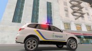 Hyundai Santa Fe  2009 Полиция Украины para GTA San Andreas miniatura 3