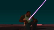 Фиолетовый световой меч v2 для GTA San Andreas миниатюра 2