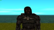 Член группировки Чёрный Ангел из S.T.A.L.K.E.R v.4 для GTA San Andreas миниатюра 1