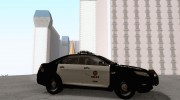 Ford Taurus 2011 LAPD Police for GTA San Andreas miniature 4