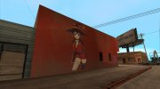 Mural Megumin Konosuba для GTA San Andreas миниатюра 1