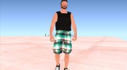 Skin HD GTA V Online в оранжевых очках for GTA San Andreas miniature 3