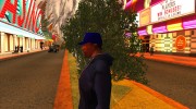 Кепка newyorkyankiys фиолетовая for GTA San Andreas miniature 4