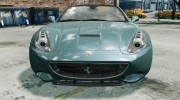 Ferrari California v1.0 для GTA 4 миниатюра 6