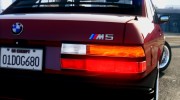 1985 BMW M5 E28 NA-spec v2.0 para GTA 5 miniatura 3