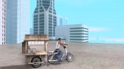 Honda Super Cub с повозкой для GTA San Andreas миниатюра 5