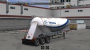 TITAN Cement Trailer skin for Euro Truck Simulator 2 miniature 1