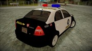 Chevrolet Aveo Police для GTA San Andreas миниатюра 2