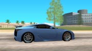 Lexus LFA 10 для GTA San Andreas миниатюра 5