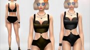 DarkTime Swimsuit для Sims 4 миниатюра 3