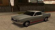 Ford Mustang 1970 Improved (Low Poly) для GTA San Andreas миниатюра 3