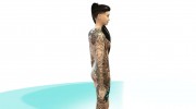 Waves Tattoo - Lounacutex for Sims 4 miniature 3