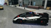 Lamborghini Sesto Elemento 2011 Police v1.0 для GTA 4 миниатюра 2
