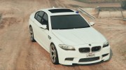 BMW M5 with siren and blue LEDs for GTA 5 miniature 5
