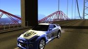 Nissan GTR35 Police Undercover для GTA San Andreas миниатюра 1