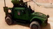 Oshkosm M-ATV Croatian Armoured Vehicle for GTA San Andreas miniature 3