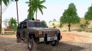 Jeep Cherokee Police 1988 для GTA San Andreas миниатюра 5