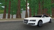 Audi A8 2013 Администрация области для GTA San Andreas миниатюра 1