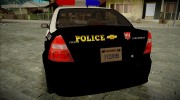 Chevrolet Aveo Police для GTA San Andreas миниатюра 5