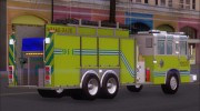 Pierce Quantum Miami Dade Fire Department Tanker 6 for GTA San Andreas miniature 4