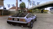 DeLorean DMC-12 для GTA San Andreas миниатюра 4