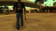 God Is Gay T-Shirt для GTA San Andreas миниатюра 4