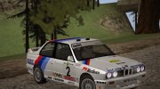 1988 BMW E30 M3 Race Car для GTA San Andreas миниатюра 6