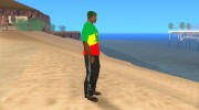 Футболка растамана (моя версия) для GTA San Andreas миниатюра 4