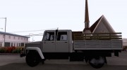 ГАЗ 3309 Двухрядный para GTA San Andreas miniatura 2