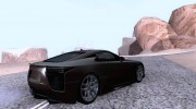 Lexus LFA 2010 AutoVista для GTA San Andreas миниатюра 2