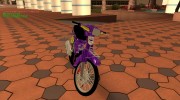 Purple modified Honda Dream 100cc form VN Racing Boy for GTA San Andreas miniature 1