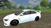 Mitsubishi Lancer Evolution v 2.0 para Farming Simulator 2013 miniatura 2