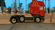 Scania R620 McDonalds для GTA San Andreas миниатюра 4