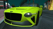 Bentley Mulliner Bacalar для GTA San Andreas миниатюра 2