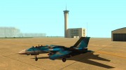 F-14 Tomcat Blue Camo Skin для GTA San Andreas миниатюра 2