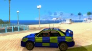 Subaru Impreza WRX STi UK Police 2006 для GTA San Andreas миниатюра 2