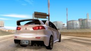 Mitsubishi Evo X - Stock для GTA San Andreas миниатюра 4
