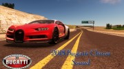 2018 Bugatti Chiron Sound para GTA San Andreas miniatura 1