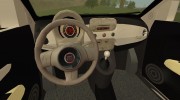 Fiat 500 Lounge 2010 для GTA San Andreas миниатюра 6