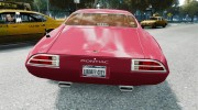 Pontiac Firebird 1971 для GTA 4 миниатюра 4
