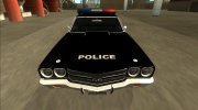 1970 Chevrolet El Camino SS 454 Police para GTA San Andreas miniatura 5