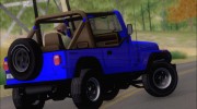 Jeep Wrangler para GTA San Andreas miniatura 4