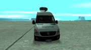 Mercedes Benz Sprinter Newsvan Lowpoly para GTA San Andreas miniatura 2