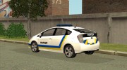 Toyota Prius Поліція України para GTA San Andreas miniatura 3